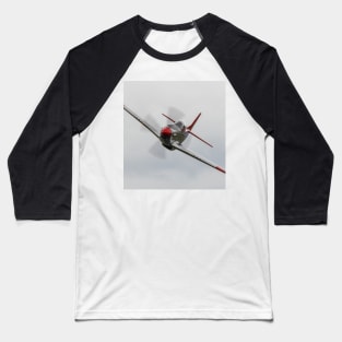 P-51D Mustang Head-On Flyby Baseball T-Shirt